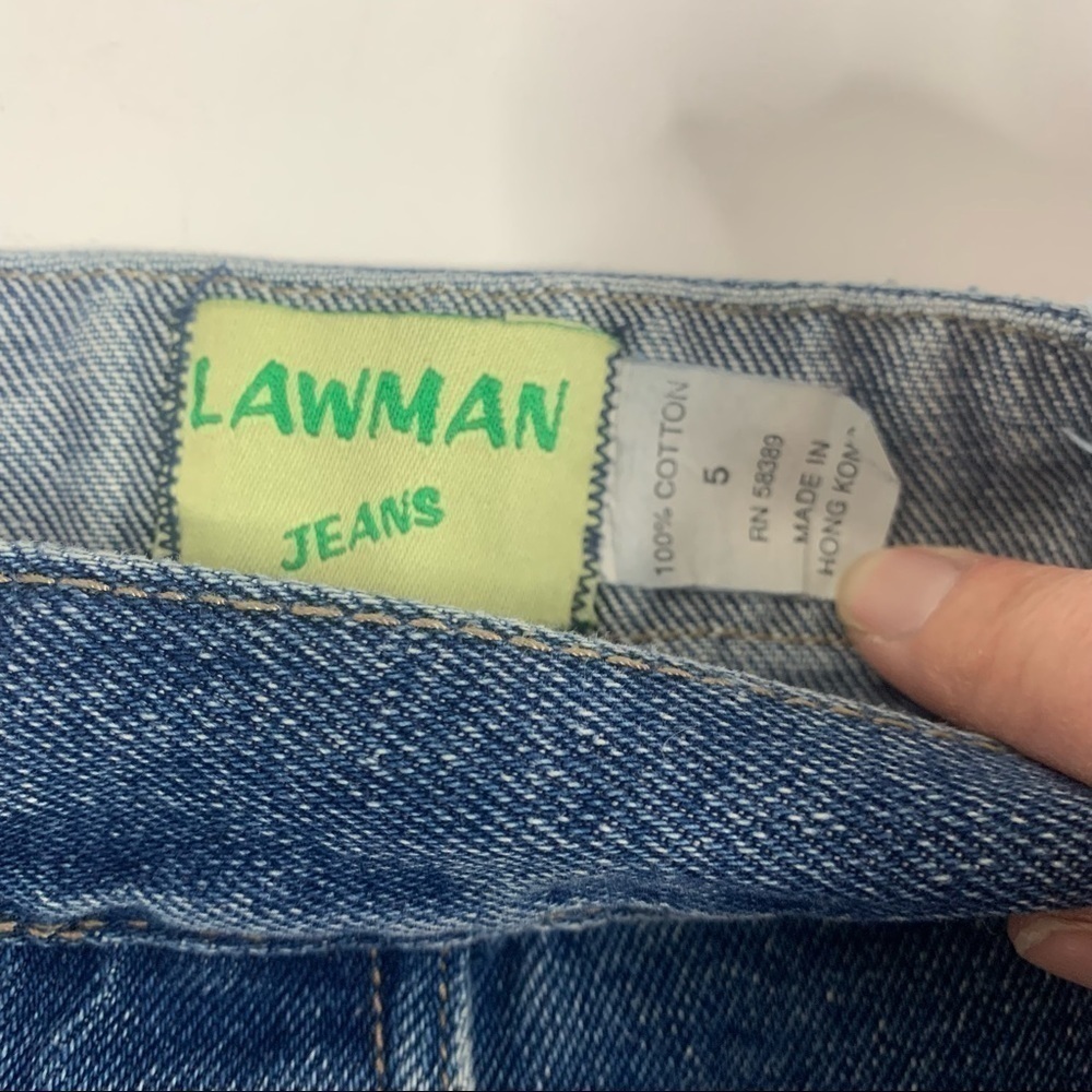 Vintage Lawman 100% Cotton Mid-Rise Straight Leg Jeans - Picture 11 of 14